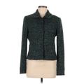 Ann Taylor Jacket: Teal Marled Jackets & Outerwear - Women's Size 8