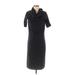 Cupcakes & Cashmere Casual Dress - Sheath Cowl Neck Short sleeves: Black Solid Dresses - Women's Size Medium