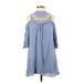 As U Wish Casual Dress: Blue Dresses - Women's Size Small