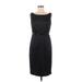 Calvin Klein Cocktail Dress - Sheath: Black Solid Dresses - Women's Size 6