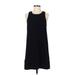 Leith Casual Dress - Shift: Black Solid Dresses - Women's Size Small