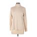 Lands' End Long Sleeve Turtleneck: Tan Tops - Women's Size Large