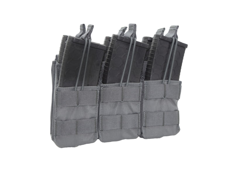 Shellback Tactical Triple Stacker Open Top Pouch for Six M4 Mag Wolf Grey One Size SBT-3300-WG
