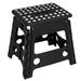 Javlergo 11/13 inch Folding Step Stool, Heavy Duty Plastic Foldable Step Stool for Kids and Adults