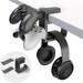 3-in-1 PC Gaming Headphone & Controller Holder Adjustable & Rotating Arm Clamp,Headphone Stand Under Desk