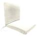 19" x 37" Outdoor Chair Cushion with Ties - 38.5'' L x 19'' W x 3.5'' H