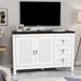 Versatile 48-Inch White TV Stand - Fits up to 55" TV - 48" in Width