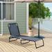 Folding Chaise Lounge Pool Sun Tanning Chair Breathable Mesh Lounge Chair Portable Beach Chaise Lounge Chair