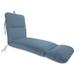 Sunbrella 74" x 22" Outdoor Chaise Lounge Cushion with Ties - 74'' L x 22'' W x 5'' H