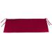 57" x 19" Outdoor Bench Cushion with Ties - 18.75'' L x 57'' W x 3'' H