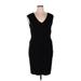 Ann Taylor Cocktail Dress - Sheath: Black Solid Dresses - Women's Size 14