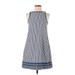 Vineyard Vines Casual Dress - Shift High Neck Sleeveless: Blue Dresses - Women's Size 00