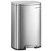 Boutique Home 13.2 Gallon Step on Trash Can, Metal in Gray | 25.9 H x 14.6 W x 14.6 D in | Wayfair LTB050E01
