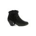 Sam Edelman Ankle Boots: Black Solid Shoes - Women's Size 6 1/2 - Round Toe