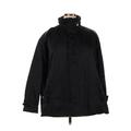 Nike Jacket: Mid-Length Black Print Jackets & Outerwear - Women's Size X-Large