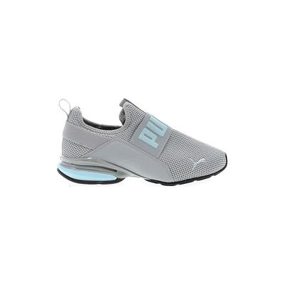 Puma Sneakers: Gray Solid Shoes - Women's Size 7 1/2 - Almond Toe