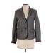Gap Blazer Jacket: Short Gray Print Jackets & Outerwear - Women's Size 4