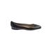 Jimmy Choo Flats: Black Print Shoes - Women's Size 41 - Almond Toe