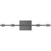 Orren Ellis Jerad 2.90 pound Matte White LED Wall Sconce in Gray | 4.7 H x 24.5 W x 2.6 D in | Wayfair F0AC6138FF614BEC9EE1629756F2857E
