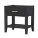 Mercer41 Bressler Particle Board Nightstand in Black | 22.2 H x 20.5 W x 15.7 D in | Wayfair 87976F9099F94E61A3715BB86D715214