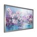 Winston Porter Purple Pansies Blooming Field II On Canvas Print Metal in Blue/Green/Pink | 30 H x 40 W x 1.5 D in | Wayfair