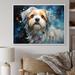 Winston Porter Shih Tzu Serenity On Canvas Print Plastic in Blue | 34 H x 44 W x 1.5 D in | Wayfair 21DBD62DEC1B4E6DA8B7391C4FED212C