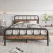 Williston Forge Bed Frames w/ Wood Headboard & Footboard Vintage Brown in Black | Full | Wayfair B2E2BCFFF2504AEA8013CC03C8DEF123