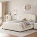 House of Hampton® Stalnaker Platform Bed Upholstered/Velvet/Metal in Brown | 43 H x 62.2 W x 82.68 D in | Wayfair D07092FC1BBD445D98CF89FD4A40C7C2