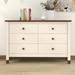 Red Barrel Studio® Isibella Wooden Storage Dresser w/ 6 Drawers Wood in Brown | Wayfair 792FF2B61D1C402DAA45DCE702335C98