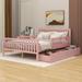 Harriet Bee Jaun Slat Storage Bed Wood in Pink | 35.4 H x 57.5 W x 77.4 D in | Wayfair 74580751C5E74AF0B43CCC5B3BAB710C
