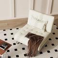 Lounge Chair - Orren Ellis Sofa bed w/ single folding lounge chair Leather Match in Gray | 32.28 H x 27.55 W x 32.28 D in | Wayfair