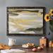 Winston Porter Golden Valley Sands II Framed On Canvas Painting Canvas, Solid Wood in Black/Green/Yellow | 18 H x 26 W x 1.5 D in | Wayfair