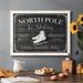 The Holiday Aisle® North Pole Ice Skating Framed On Canvas Print Metal in Black/Gray/White | 22 H x 32 W x 1.5 D in | Wayfair