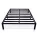 Latitude Run® King Size Heavy Duty Metal Platform Bed Frame Metal in Black | Full | Wayfair 6F821E52DF0D47A9B799F077326C31A1