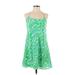 Lilly Pulitzer Casual Dress - A-Line Scoop Neck Sleeveless: Green Dresses - Women's Size X-Small