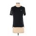 Nike Active T-Shirt: Black Activewear - Women's Size Small