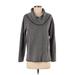 Calvin Klein Pullover Sweater: Gray Chevron/Herringbone Tops - Women's Size Small