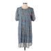 Sachin + Babi Casual Dress: Blue Paisley Dresses - Women's Size 2