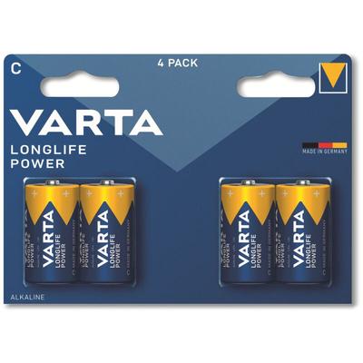 Varta - Batterie Alkaline, Baby, c, LR14, 1.5V, Longlife Power, 4 Stück