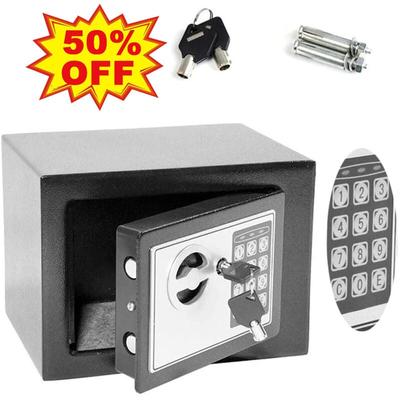 Dayplus - Tresor Klein 4.6L Digital Elektronischer Safe mit pin und Schlüssel Wandtresor Grauer Image