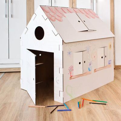 Auswahl Kinder Spielhaus Ritterburg Playhouse Spielburg Pappe Bastelkarton Haus Burg Papphaus Image