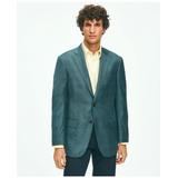Brooks Brothers Men's Traditional Fit Wool Check Sport Coat | Teal | Size 46 Long