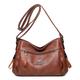 Women's Crossbody Bag Shoulder Bag Hobo Bag PU Leather Shopping Daily Holiday Zipper Large Capacity Durable Solid Color Black Red Blue