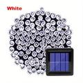 Solar Outdoor Light String 6.5M-30Leds/7M-50Leds/12M-100Leds/22M-200Leds/30M-300Leds 8 Function Indoor and Outdoor Decorative Lights Halloween Christmas Wedding Indoor and Outdoor Decorative Lights