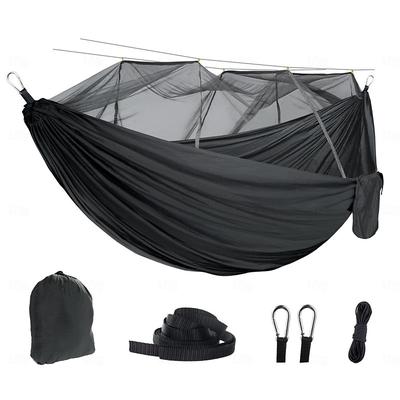 Outdoor Hammock With Mosquito Net, Nylon Double Person Camping Hammock, Portable Hammock With Mosquito Net - Perfect for Outdoor Camping