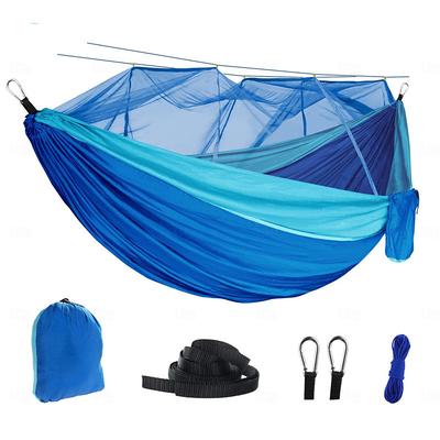 Outdoor Hammock With Mosquito Net, Nylon Double Person Camping Hammock, Portable Hammock With Mosquito Net - Perfect for Outdoor Camping