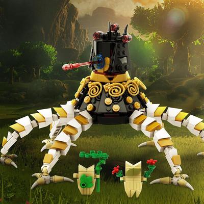 Moc Zelda Breath Of The Wild Guardian Zelda Legend Peripheral Model Small Particle Building Blocks Assembled Toys