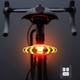 Riding Lamps Turning Bicycle Turn Signal Light Remote Control Waterproof Rechargeable Cycling Lamp LED Warning Taillight Bike Tail Light LED Rechargeable Safety Warning Rear Lamp USB Wireless