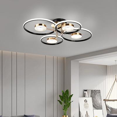 LED Ceilling Light 4/8/12 Head Dimmable Modern Circle Design Ceiling Lights are Suitable for Embedded Metal Acrylic Sputnik Fireworks Petals LED Lighting Fixtures in Living Rooms and Bedrooms 110-240V