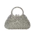 Women's Clutch Clutch Bags Alloy Party / Evening Bridal Shower Wedding Party Crystals Chain Rhinestone Silver Gold